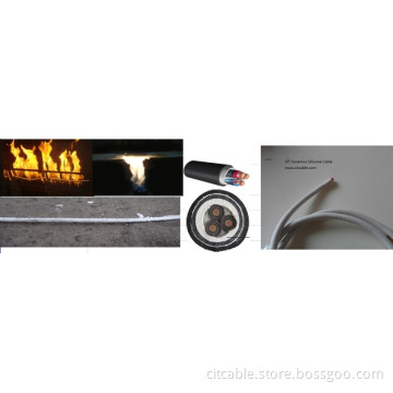 Fire Resistant Ceramics Silicone Cable